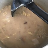 白菜とマッシュルームスープ缶を使った簡単スープ
